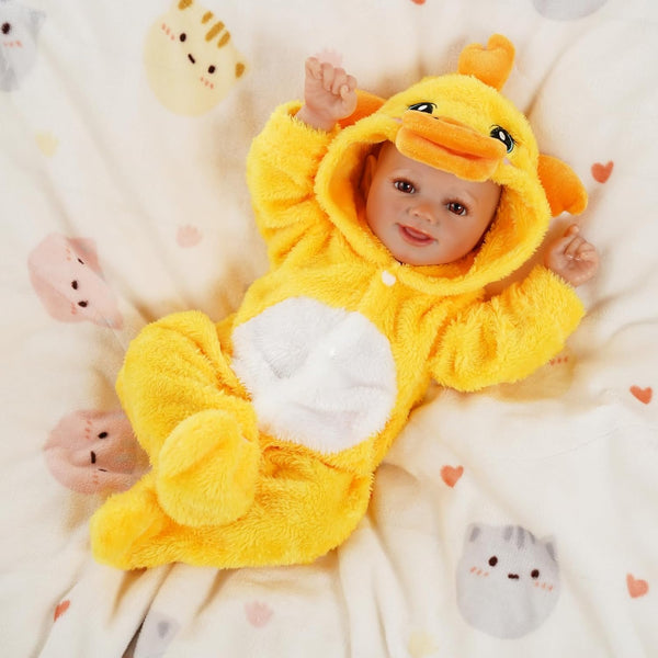 BABESIDE Reborn Baby Doll Clothes for 17-20 Inch Dolls Accessories,Cute Yellow Duck