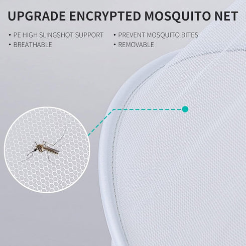 Mosquito Net for Stroller - Encrypted Full Cover with Double Zipper, Breathable & Foldable Netting
