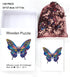 GLOBLELAND Wooden Jigsaw Puzzles for Adults 13x11inch 120Pcs Butterfly Jigsaw Puzzles Wood Adult Colorful Animals Shaped Jigsaw Puzzles for Birthday Christmas