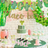 2 Set Fiesta Taco Bar Cactus Banner Garland, Gold Green Glittery Banner for Mexican Fiesta Party