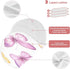 YETTASBIN Pink Purple Butterflies Muslin Baby Burp Cloth, Super Soft Absorbent Cotton Burp Rag Baby Bibs Feeding Cloth