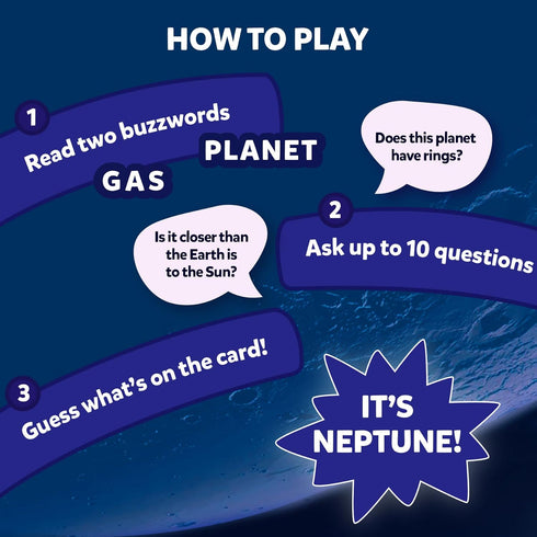 Skillmatics Collectible Card Game - Guess in 10 NASA Space, Educational Toys for Boys, Girls, Kids & Families, Ages 8+