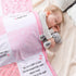 Oudain Christian Baby Blanket with Bible Verses, Flowers Paisley Receiving Baptism Blanket for Newborn Kids, 30 x 40