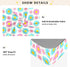miaozhen 1 Pack 52x28 Cotton Crib Sheets for Baby Boys Girls Comfy Breathable Daisy Flower Peach Blue White Toddler