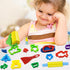 Playdough Tools with 40 Pcs Plastic Animal Shapes Cutters, 3 Pcs Basic Play Dough Tools