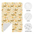 Sweet Honey Cute Bees Baby Car Seat Canopy Nursing for Breastfeeding Multi-Use Infant Stretchy Carrier Carseat Winter