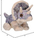 10893 8" Wild Republic Triceratops Plush, Dinosaur Stuffed Animal, Gifts for Kids, Cuddlekins