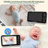HelloBaby 5 Inch 2-Way 8 1000ft Video Baby Monitor with Camera and Audio, Remote Pan-Tilt-Zoom Camera with Night
