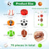 ZAKVOOR 70 Pcs Sport Ball Pencil Erasers, Bulk for Classroom, Party Favor, and Gift Filling