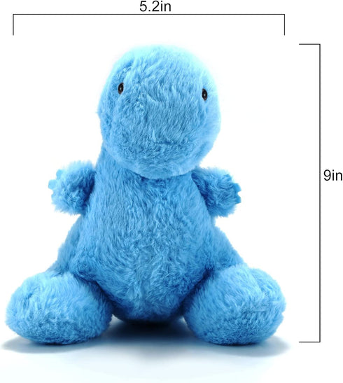 Blue Dinosaur Stuffed Animal, Cute Soft Plush Toy for Kids 3-5, 9" Dinosaur Party Favors, Xmas Birthday Gifts