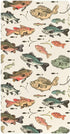 KICPOAY Vintage Bass Fishes Toddler Bed Crib Sheets Baby Crib Sheets Cover for