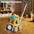 CreatiMachi 1-4 6X Bubble Lawn Mower Toddler Toys,Engineering Car Bubble Machine Maker Blower Kids Toy Cart,Ideal Gifts