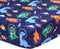 JISEN Baby Crib Sheets Soft Breathable Space Dinosaurs Fitted Crib Sheets for