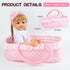 7 Set 17-22 Inch PEDOLLTREE Reborn Baby Dolls Clothes Girl Outfit Accessories Pink Tutu Pcs for Reborn Doll Newborn