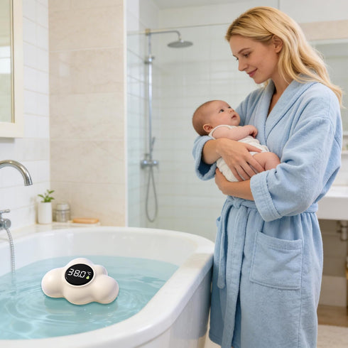 Generic Bath Temperature Gauge | Waterproof Floating Sensor - Cloud Shape Floating Bath Water Temperature Meter