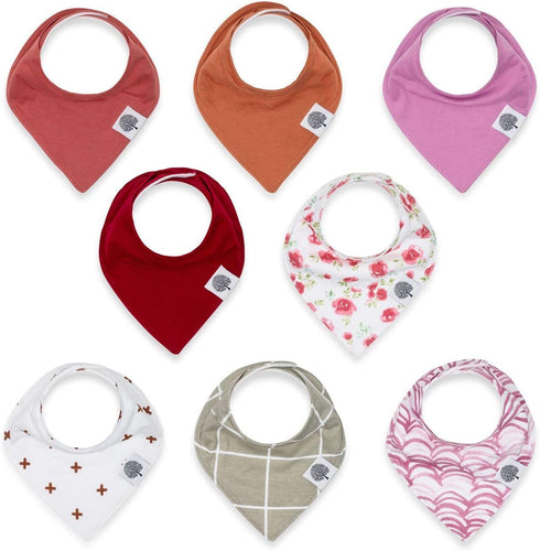 Parker Baby Bandana Drool Bibs 8 Pack Baby Bibs for Boys, Girls,