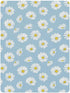 decor gift 1 Pack Denmark Oxeye Daisy Powder Blue Crib Sheets for Baby Boys Girls Cotton Baby Playard Sheet Comfy