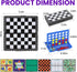 8-in-1 Set, 4 5.2'' Mini Travel Board Games Magnetic Checkers Game with Folding Magnet Board, in a Row Game, Compact