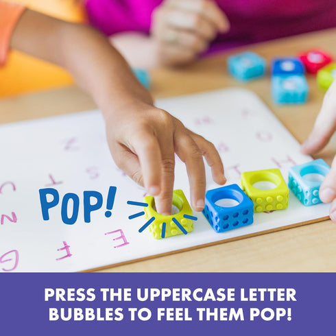 Educational Insights Alphabet BubbleBrix - ABC Learning for Toddlers, Alphabet Toys for Preschool and Kindergarten,