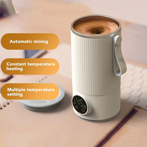 Portable Bottle Warmer, Cordless Bottle Warmer & Mixer, Constant Temperature Milk Warm, Fast Heating Mixing for Coffee