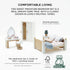 Le Toy Van Wooden Daisylane Master Bedroom Dolls House, Accessories Play Set