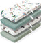 FIGEPO 4 Pack Mallard Duck Baby Changing Pad Covers Neutral Unisex Breathable Fitted
