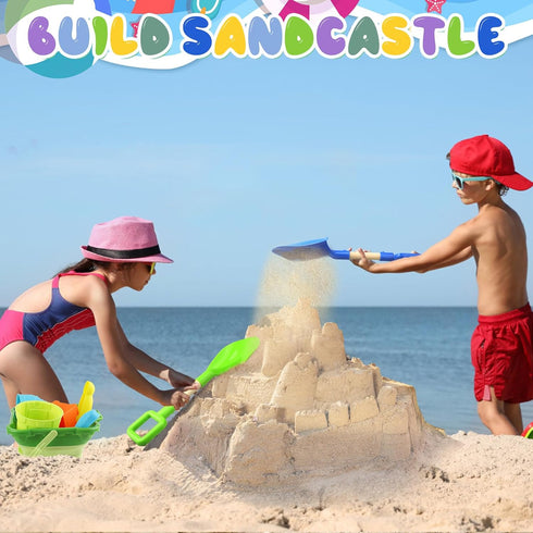 LNCOJOLM 16inch 3PCS Summer Beach Sand Shovels Toys for Kid Adult, Sturdy Long Wooden Spade Gardening Tool Kits Sand