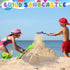 LNCOJOLM 16inch 3PCS Summer Beach Sand Shovels Toys for Kid Adult, Sturdy Long Wooden Spade Gardening Tool Kits Sand