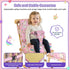 Vahlbeste 4 Booster Seat for Kitchen Chair with Backrest & Adjustable Straps, TPU Waterproof & Anti-Scratch Toddler