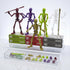 6 Pack T13 Set 2 Dummy 13 Skeleton Action Figure Each with Scepter & Hand Types Titan Lucky Action Figure Multi-Jointed