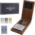 ELONGDI Foldable Wooden Cribbage Board Game Set, Portable Travel 3 Track Cribbage