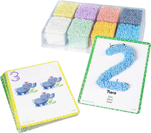 Educational Insights Playfoam Shape & Learn Numbers Set, Flash Card Set, Preschool