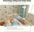 Ellie Baby Pro Audio,5'' 2K Resolution,6000mAh Pan-Tilt-5X 2-Way 24hr 1000ft Ellie Pro Baby Monitor with Camera and IPS