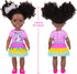 14 Inch Ecore Fun Black Doll with Black Baby Doll Clothes Accessories Including Dress, Top, Skirt, Shoes, Comb, Mirror