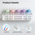 ieddet 4 Pack 8 Magnetic Baby Bottle Organizer for Refrigerator, Bottle Organizer Rack with Hooks, Storage for Baby