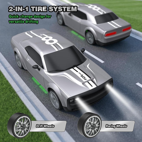 rc tech 2.4GHz 1:20 4WD 20KM/H 2Pcs RC Drift Car Remote Control Car Scale High Speed Remote Control Cars Vehicle