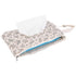 Quilted Baby Wipe Holder, Canvas Floral Quilted Pouch with Hanging Strap, Portable Diaper Wipe Holder for Travel