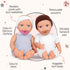 14-inch 2+ LullaBaby Realistic Baby Twin Dolls Fair Skin Tones & Blue Eyes Soft Bodies & Removable Outfits Hat
