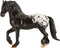 Breyer Traditional Series Harley Harlequin Draft Tack Pony - 1:9 Scale Model #1805, Black & White