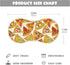 Pizza Slice With Fruit Vegetable Muslin Burp Cloths for Baby 1 Pack Soft 100% Cotton Baby Washcloths Bibs for Boy Girl by YYZZH