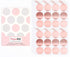 PapaKit Large Round Polka Dot Confetti Wall Decal for Baby Nursery, Safe Removable Adhesive (Rose Gold Metallic)