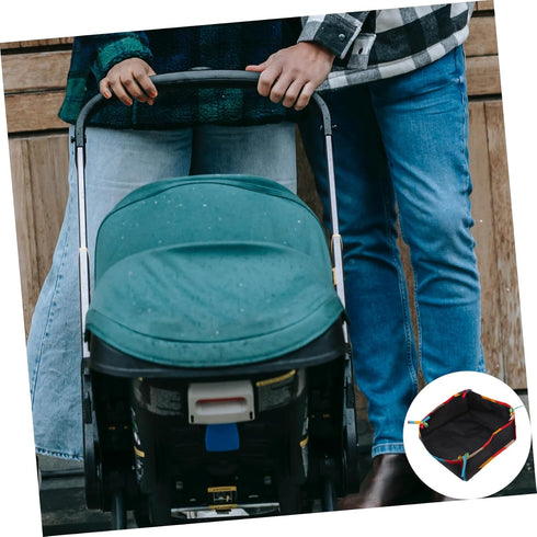 Toyvian Multi-functional Stroller Storage Bag Oxford Cloth Diaper Caddy Pushchair Organizer for Travel Stroller