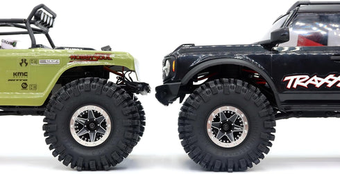 HOBBYSOUL 2pcs 1.0 Mud Slingers Tires 64 * 25mm for RC Crawler 1/24 AX24 SCX24 FCX24 1/18 TRX4M