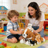 5 16" Mommy 4 Pieces Corgi Dog Stuffed Animal with Babies Puppies Inside Stuffed Corgi Dog Plush Toy with Baby Puppy