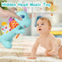 Holaxander 0-3-6-12+ Textures,Tummy Baby Dino Plush Soft Stuffed Animal Toy for Months,Infant Musical Toy