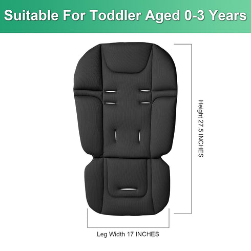 0-5 Baby Stroller Seat Liner for Most Models, Breathable Fabric Stroller Seat Liner Insert, Ensure Comfort and Support