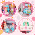 GirlDiary 4-Story 11 4 Set 3 4 5 6 7 8+ Doll House, Dream Dollhouse for Girls Pretend-Play DIY Dollhouse Kit - Rooms