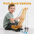 3-12 Diecast Crane Truck Toy for Boys Ages Metal Construction Toy Truck with Manual Lifting Arm Heavy Duty Toy Crane