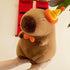 Cute Happy Birthday Capybara Plush, Soft Kawaii Capybara Stuffed Animal Gift for Kids 13 inch