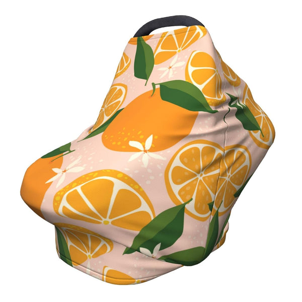Schgap Orange Car Seat Cover for Baby, Nursing Cover Breastfeeding Baby Carrier Cover